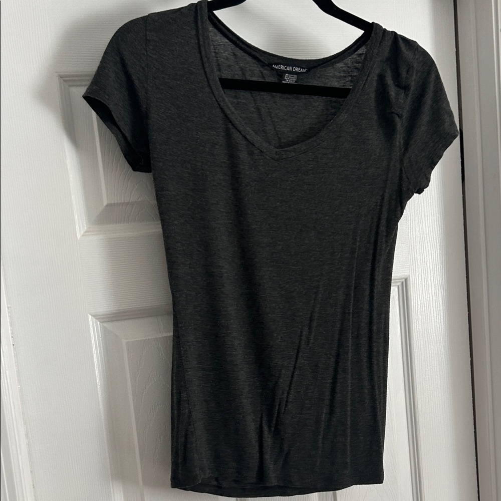 American Dream Charcoal Short Sleeve Tee